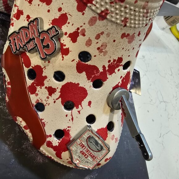 Crocs Classic Clog Friday The 13th 212073-90H Size 10 Mens New JASON VORHEES NEW - Picture 5 of 13